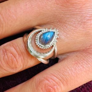 Bague Shiva Moon Labradorite
