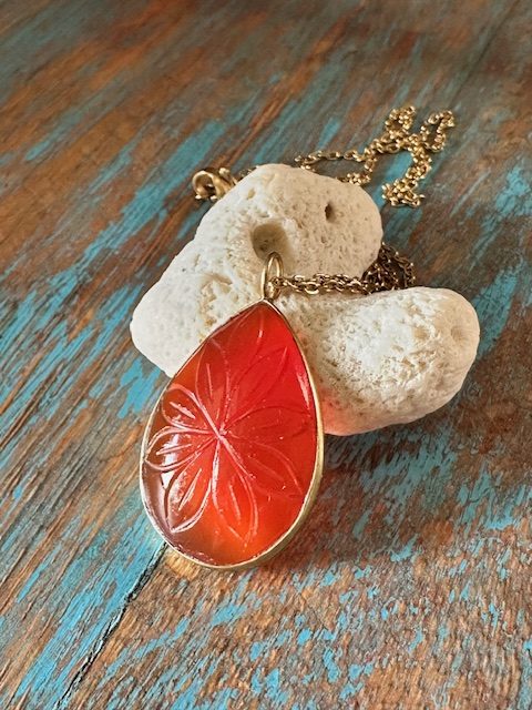 Collier Soleil Cornaline