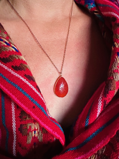 Collier Soleil Cornaline