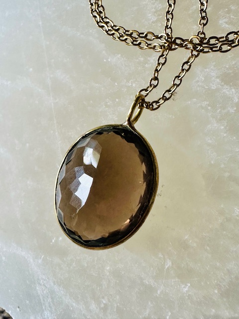 Collier Quartz Fumé